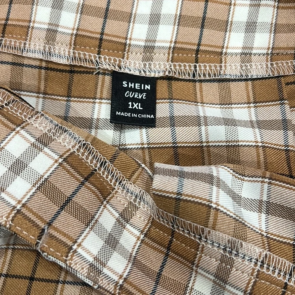 Shein Pleated Plaid School Girl Skirt - Picture 6 of 9